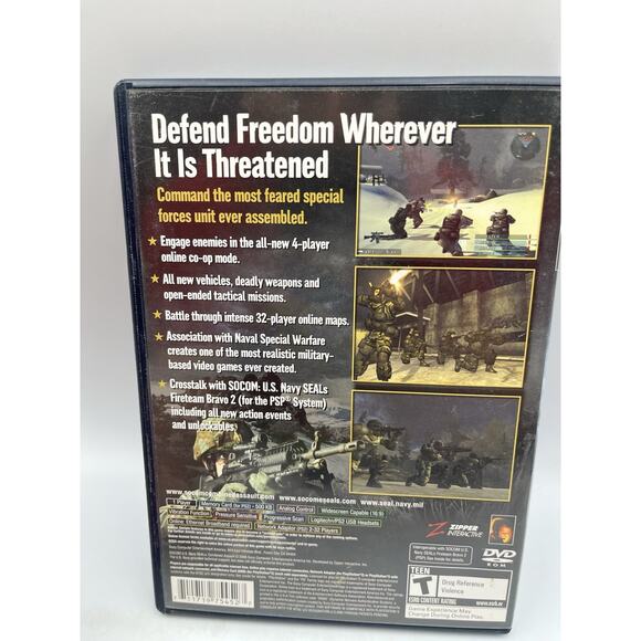 SOCOM US Navy Seals Combined Assault (Sony Playstation 2 PS2, 2006) Tested - Picture 4 of 5